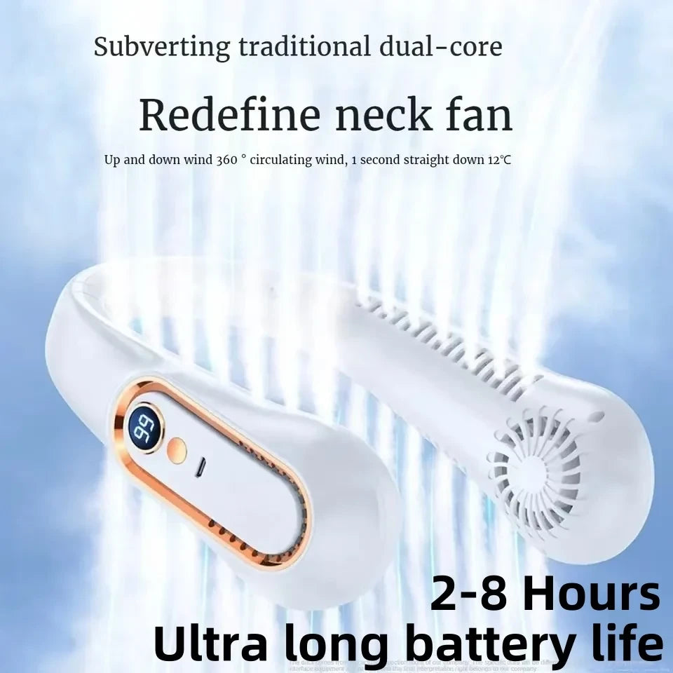 Portable Rechargeable Neck Fan