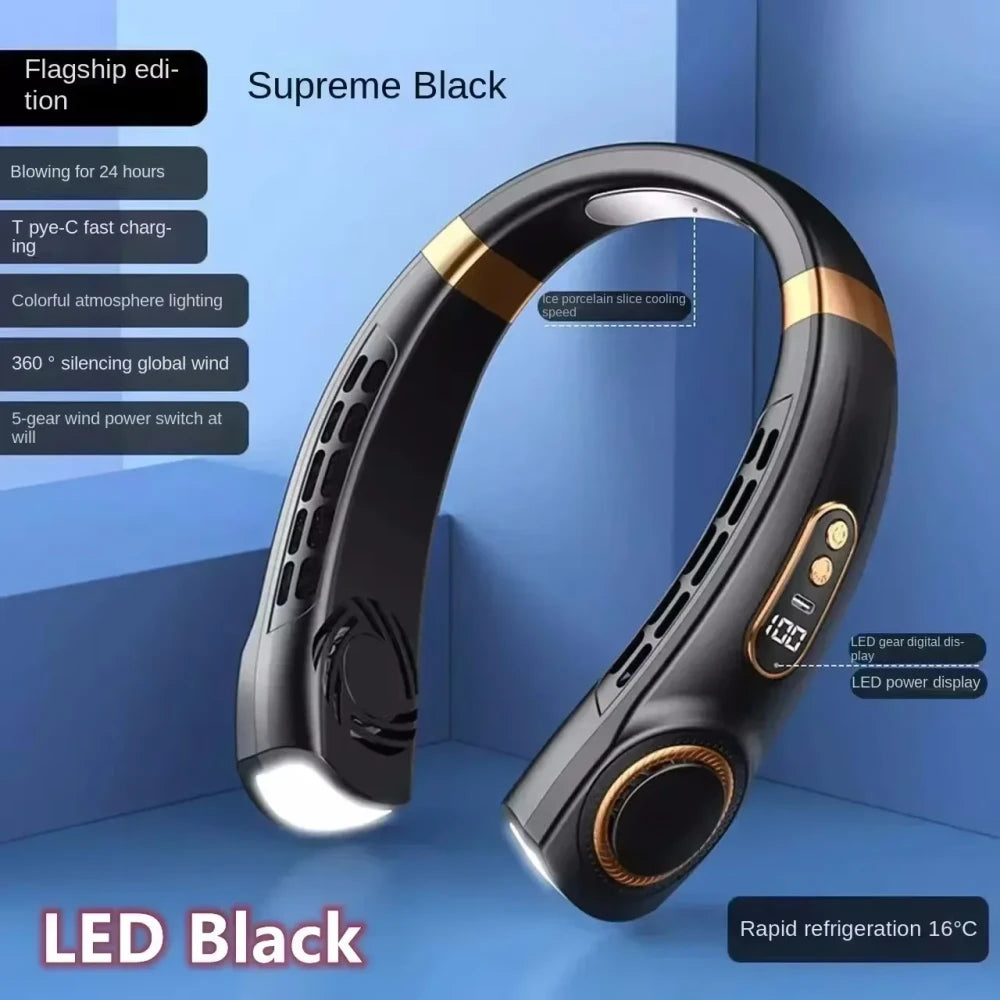 Portable Rechargeable Neck Fan