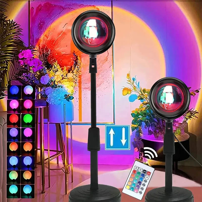 Rainbow Sunset Projection Lamp