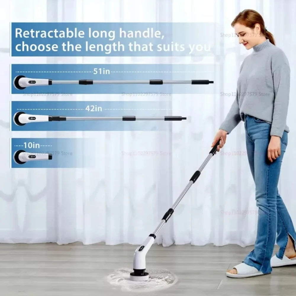 Electric Cordless Spin Scrubber