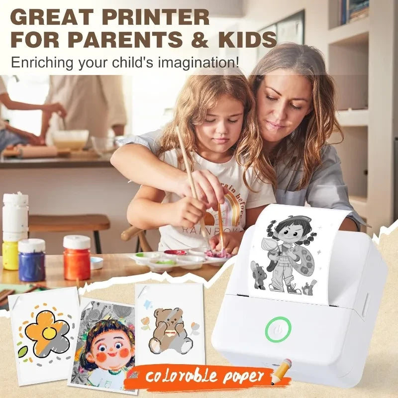 Portable Inkless Thermal Printer