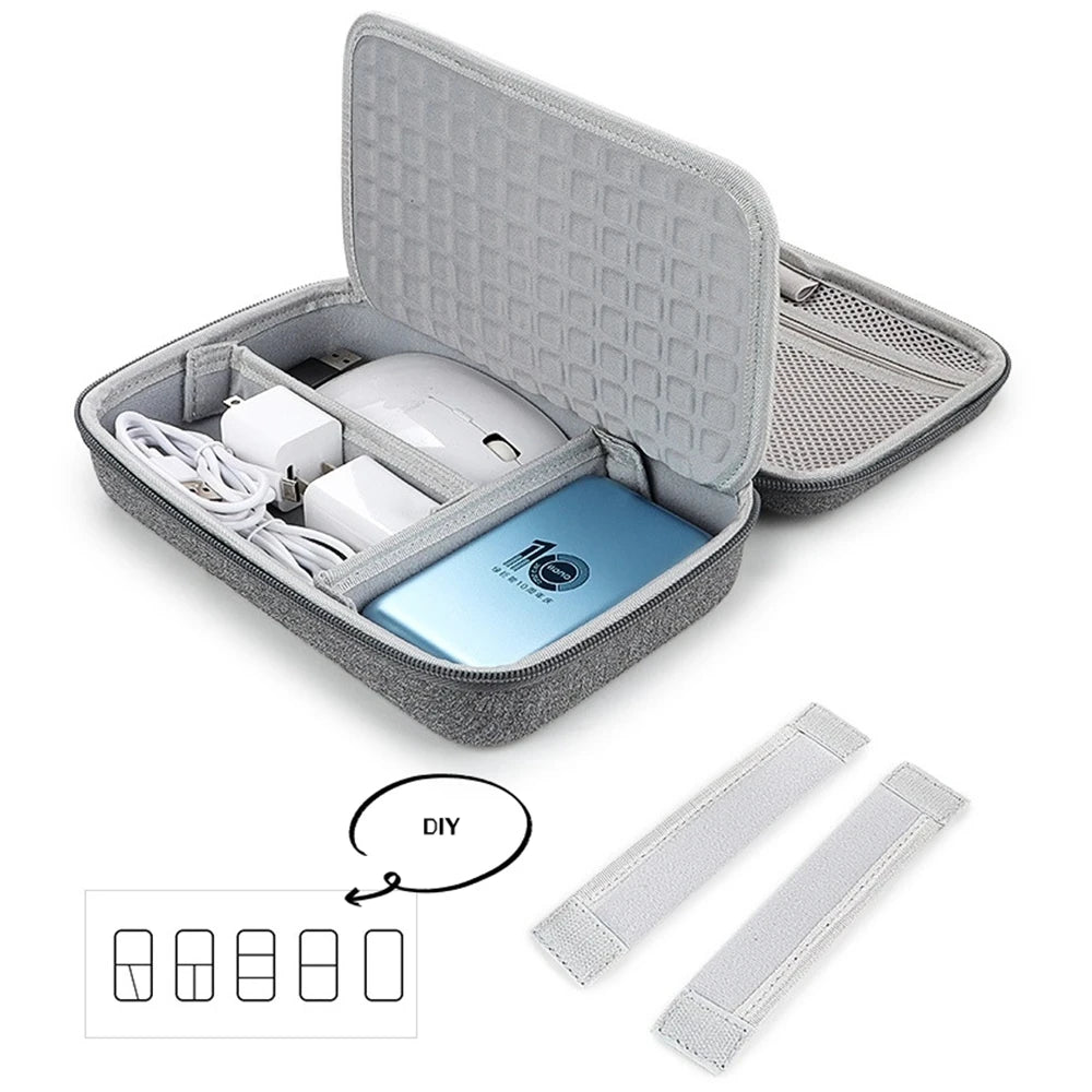 Portable Electronics Travel Organizer
