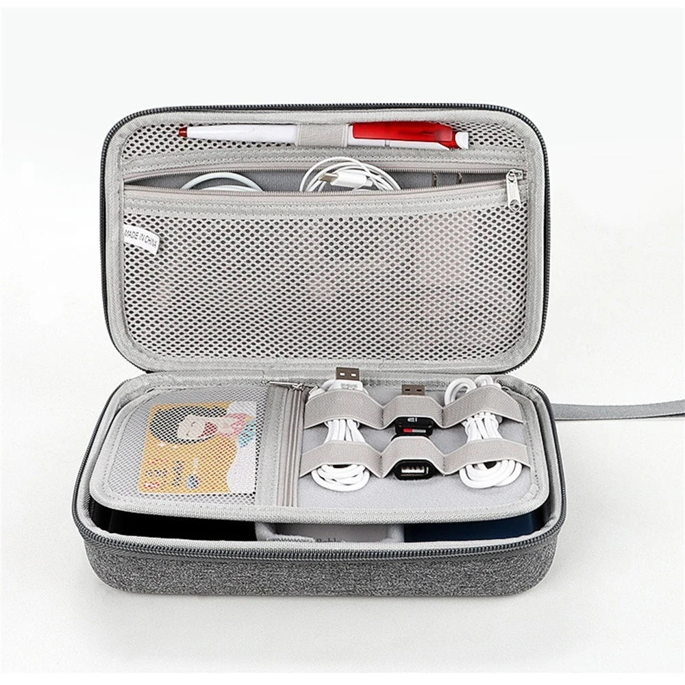 Portable Electronics Travel Organizer