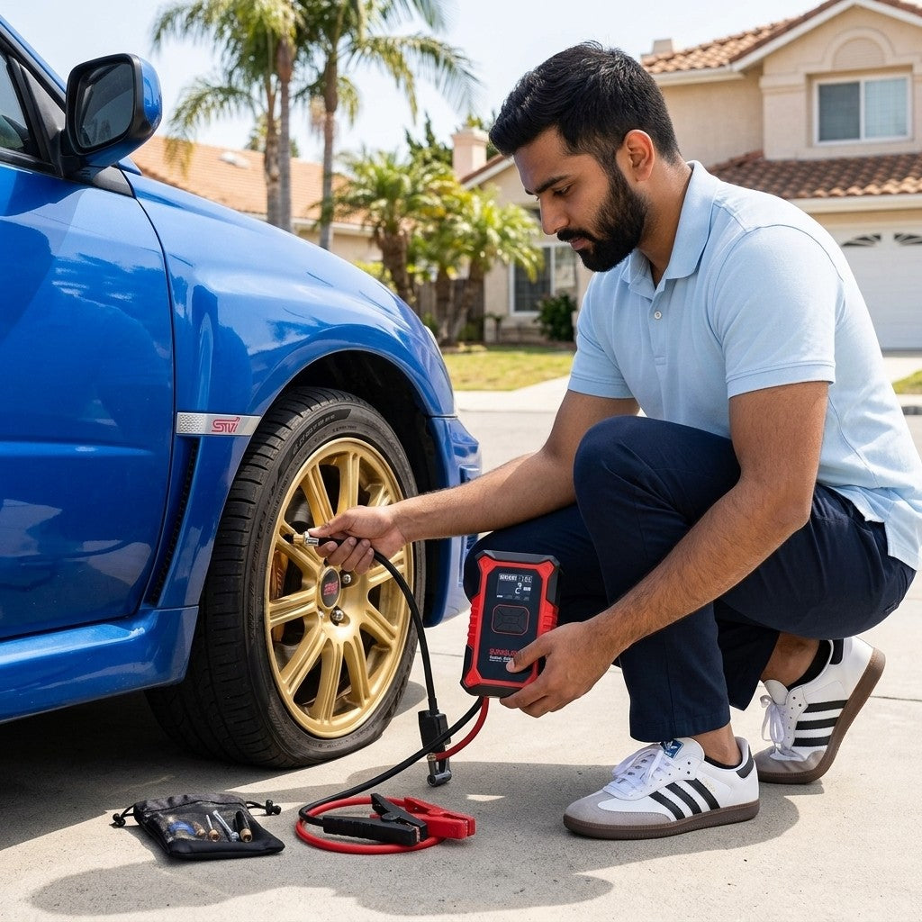 GOOLOO Portable Jump Starter and Air Compressor