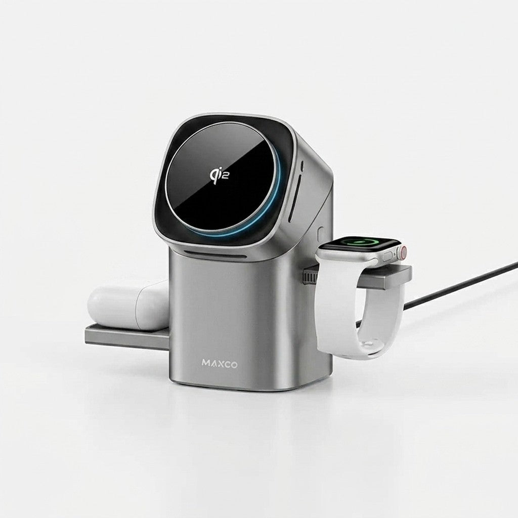 Magnetic Three-in-One Wireless Charging Station